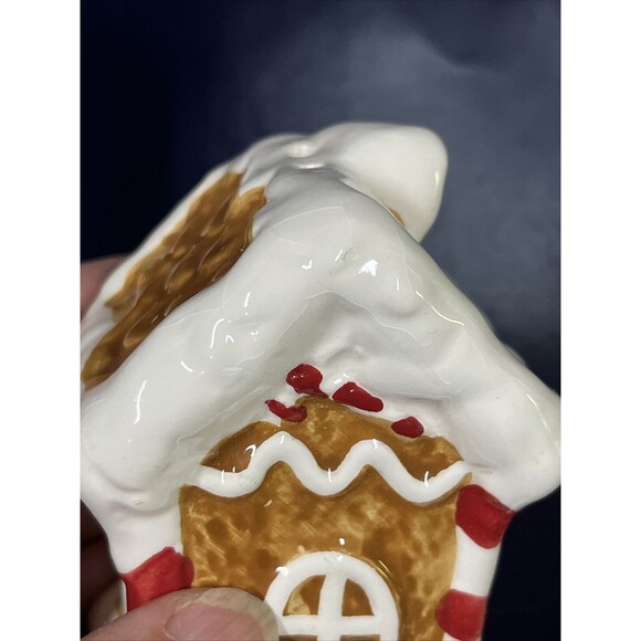 Gingerbread House Salt & Pepper Shaker Christmas Decor Unused  -‎ D9-1 - Picture 8 of 16